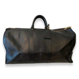 Louis Vuitton Black Epi Keepall 55cm